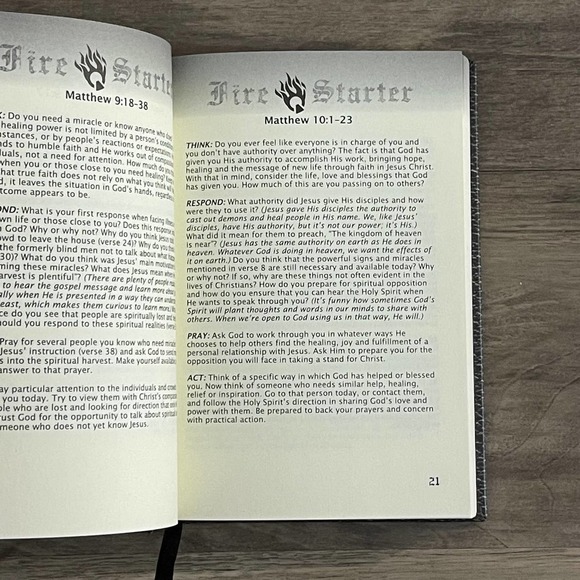 FIRE STARTERS: ONE YEAR DEVOTION THROUGH THE NEW TESTAMENT | GOSPEL PUBLISHING - Picture 6 of 7
